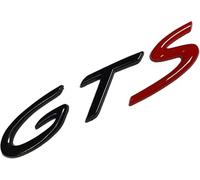 MCK Auto - Logotipo de maletero trasero GTS negro y rojo brillante para 911 Carrera Boxster Cayman Macan Cayenne Panamera 911