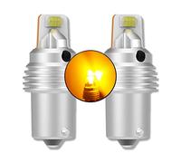 MCK Auto - P21W BA15s 1156 12SMD LED Canbus Bombillas Indicadores ámbar Naranja Muy Brillante y Sin Errores Compatible con F20 F30 - MCLN3 - Transforma tu paseo