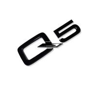 MCK Auto - Q5 negro brillante delantero trasero ala negra insignia logo maletero emblema adhesivo Tuning