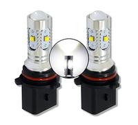 MCK Auto - Reemplazo para P13W LED CanBus Juego de bombillas blancas muy claras y sin erros Mustang ASX Outlander Mirage