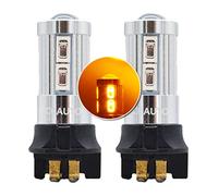 MCK Auto - Reemplazo para PW24W LED CanBus Conjunto de bombillas naranjas muy claras y sin errores A3 A4 A5