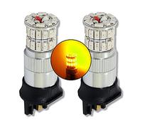 MCK Auto - Reemplazo para PWY24W PW24W LED CanBus Conjunto de bombillas naranjas muy claras y sin errores compatibles con A3 8V