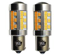 MCK Auto - Reemplazo para PY21W 581 BAU15S LED CanBus Conjunto de bombillas naranjas muy claras y sin errores compatibles con F10 F30 F31