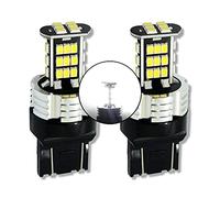 MCK Auto - Reemplazo para T20 7443 W21 / 5W LED CanBus Conjunto de bombillas blancas muy claras y sin errores F20 F21