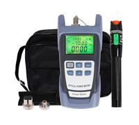 Mckalen 2 en 1 Kits FTTH, Kit de Herramientas de Fibra FTTH, 70dbm ~ + 10dbm medidor de Potencia de Fibra óptica y Localizador de fallas visuales de fibra óptica de 30 MW, Calibración Para FC/PC SC/PC