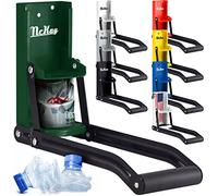 McKay Trituradora de latas de metal de 16 onzas, trituradora de pared resistente para seltzer de aluminio, refrescos, latas de cerveza y botellas para reciclaje, verde cazador