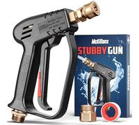 McKillans® Pistola de Lavado a presión Corta con Entrada M22 de Repuesto, Mango de Agua de Alta presión con acoplador de Conector rápido de 0,6 cm, Pistola de Lavado eléctrica Compatible con cañón de