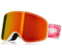 McKINLEY Revo Flyte - Gafas de esquí para niños, N'est Pas Applicable, Niño, Color White/Red, tamaño FR : Taille Unique (Taille Fabricant : 2)