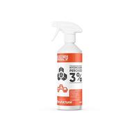 McKLords - Agua Oxigenada 3% 500 ml - Peróxido de Hidrógeno H2O2 10 Volúmenes para Limpieza del Hogar, Manchas en Ropa, Telas Blancas, Paños, Juntas y Superficies Compatibles