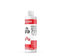 McKLords Industrial - Alcohol Isopropílico 70% de Secado Rápido para Preparación de Superficies, Eliminación de Residuos y Uso Técnico - 250ml