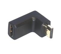 MCL Adapteur HDMI M/FM Coude 19-Pin HDMI-A Naranja - Adaptador para Cable (19-Pin HDMI-A, 19-Pin HDMI-A, Male Connector/Female Connector, Naranja)