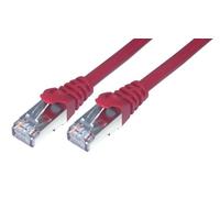 MCL - Cable de conexión F/UTP (Cat 6, 1 m), Color Rojo