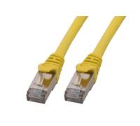 MCL - Cable de interconexión S/FTP (Cat6A, 2 m, LSZH), Color Amarillo