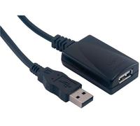 MCL Cable repeteur USB Type Am/AF, Longueur 5M - Cable USB (Longueur 5M, 5 m, USB A, USB A, Negro)