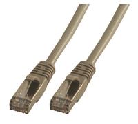 MCL CAT6 A F/UTP 0.5m - Cable de Red (0,5m, Macho/Macho, Gris, Cat6a)