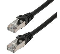 MCL Cordon RJ45 Categorie 6 Blinde Couleurs secondaires 20 metres, Noir - Cable de Red (Noir, Negro)