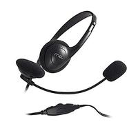MCL CSQ-M/NZ Binaural Diadema Negro - Auriculares con micrófono (PC/Juegos, Binaural, Diadema, Negro, Giratorio, Alámbrico)