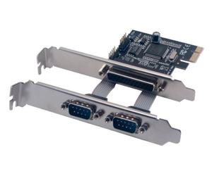 MCL CT-3399PE Interno Paralelo, De serie tarjeta y adaptador de interfaz - Accesorio (PCIe, Paralelo, De serie, RS-232, PC, Negro, Plata)
