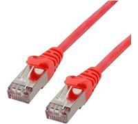 MCL FTP6-0.5M/R - Cable de Red (0,5 m, Cat6, F/UTP (FTP), RJ-45, RJ-45, Rojo)