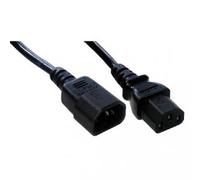MCL MC902-1M - Cable (1 m, Male connector/Female connector, C14 acoplador, C13 acoplador, Negro)