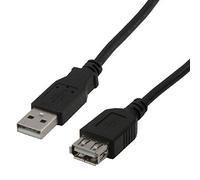 MCL MC922AMF-1M/N - Cable USB (1 m, USB A, USB A, 2.0, Male connector / Female connector, Negro)