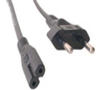 MCL Power Cord Portable Black 5.0m - Cable (5 m, Negro)