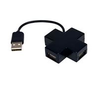 MCL USB2-MX104/N - Hub USB 2.0 de 4 Puertos, Color Negro