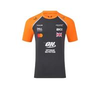 McLaren F1 - Camiseta Oficial 2025 Norris Driver, Color Gris y Naranja, Producto del Equipo, Autumn Glory/Phantom, S