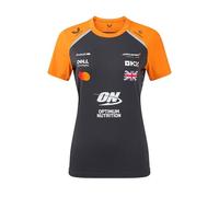 McLaren F1 - Camiseta para mujer, temporada 2025, color gris y naranja, producto oficial de Racing, Phantom / Autumn Glory, 36