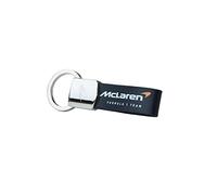 McLaren F1, Castore, llavero de cuero, negro, impresión de marca rápida de logotipo, mercancía oficial