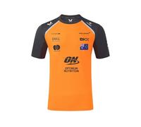 McLaren F1 Team Oscar Piastri - Camiseta oficial de piloto, temporada 2025, naranja y gris, Autumn Glory / Phantom, L