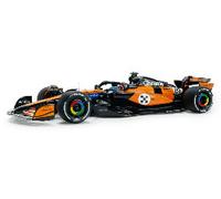 Solido McLaren MCL39#4 GP Monaco 1:18 - Die-Cast Fórmula 1 - Coche Conductor L. Norris, Naranja, Modelo de coleccionista, Caja de Ventana con Base de plástico