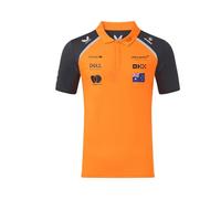 McLaren Polo del Equipo F1 2025, edición Oficial de Oscar Piastri, Color Naranja y Gris