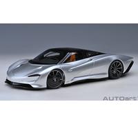 Mclaren Speedtail 2020 Supernova Plata Coche a Escala 1:18 Autoart