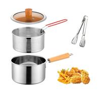 MCLIUJIA Freidora Colador para Freir Colador de Aceite Acero Inoxidable, Cesta for freír, freidora Estufa Herramientas Cocina