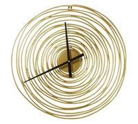 MCLIUJIA Reloj de pared para dormitorio, reloj de pared con movimiento silencioso, decoración sin tic-tac de metal, manecillas de aleación de aluminio y estructura de hierro forjado, reloj de pared
