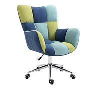 MCLIUJIA Silla Oficina Escritorio Silla De Oficina con Respaldo Medio Silla Giratoria Cómoda Ergonómica con Reposabrazos Soporte Lumbar De Altura Ajustable para Estudio Dormitorio(A)