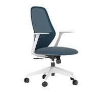 MCLIUJIA Silla Oficina Escritorio Silla De Oficina Muebles De Oficina Silla De Computadora Elevación Y Rotación para El Hogar Almuerzo Red Respaldo para Estudiantes para Estudio Dormitorio(Blue)
