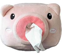 MCLIUJIA Soporte para Caja De Pañuelos Caja de pañuelos Coches Animales Peluche Lindo servilleta Papel Papel Soporte Estilo Estuche Servilleta Hogar Oficina(Pig)
