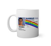 McLovin Hawaii Drivers License Fake ID Taza Blanca 330ml