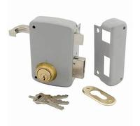 Mcm 2556AP-70-I - Cerradura sobreponer 75mm izquierda/o perfil gris