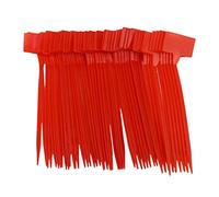 MCMILEE Herramientas De Plantación De Jardines 50 Unids Bonsai De Plástico Etiquetas De Plantas Etiquetas De Jardín Tipo T Hacia Arriba Marcadores Vivero Hacia Arriba Rojo