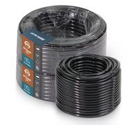 MCMILEE Manguera de Jardín de PE Negra con Diámetro Exterior de 12 mm, Tubería de Riego por de 9/12 mm para Sistemas de Riego con Boquilla y Accesorios de Aspersores.