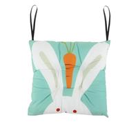 MCMUZKZS Alfombrilla para Silla, Cojín de Asiento con Diseño de Dibujos Animados, Decoración Portátil para El Hogar, Cómodo Cojín de Suelo Tipo Tatami, Cojín D, conejo, 35cmx35cm