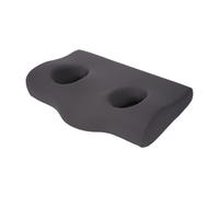 MCMUZKZS Almohada con Agujero para Oreja para Dormir Lateral Almohada Ergonómica de Espuma Viscoelástica Confortable Soporte Cervical y Almohadilla para, Gris Oscuro, tal como se describe