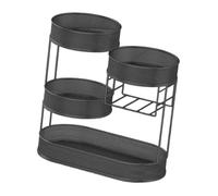 MCMUZKZS Cesta de, Estante de Almacenamiento de Varios Niveles, Centro de Mesa, Decoración Del Hogar, Cesta de Almacenamiento para Fiestas Y, Negro, tal como se describe