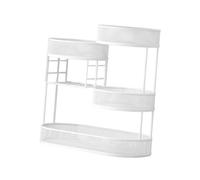 MCMUZKZS Cesta de, Estante de Almacenamiento de Varios Niveles, Centro de Mesa, Decoración Del Hogar, Cesta de Almacenamiento para Fiestas Y, Blanco, tal como se describe
