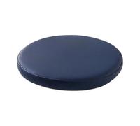 MCMUZKZS Cojín Alto para Taburete, Almohadilla para Asiento de Suelo de 36 Cm, de Piel Sintética PU, Suave Y Ligero, Redondo, Tipo Tatami, para Cocina, Salón D, Azul, Individual