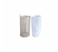 MCMUZKZS Colador de Acero Inoxidable para Bebidas Fermentadas Cesta Filtrante Soporte Múltiple y Malla Resistente Adecuado para Cocina Doméstica y Preparación de Fermentos, 12CM, Bolsa Cucharón