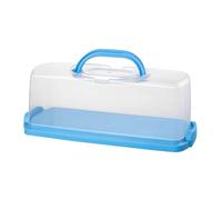 MCMUZKZS Contenedor para Pasteles, Soporte para Pasteles, Regalo, Lonchera Rectangular Reutilizable Multiusos, Almacenamiento de Alimentos, Regalo de Acción de, Azul, Individual